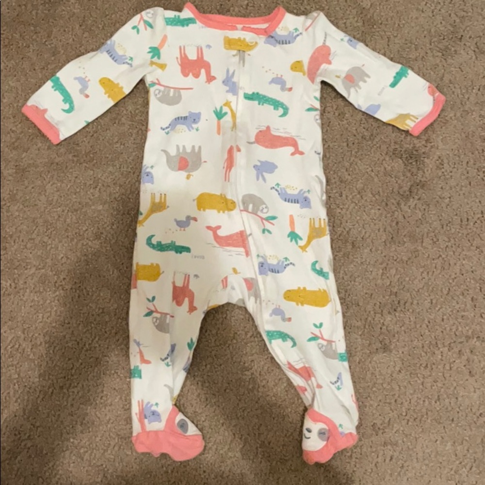 Baby girl Nighttime onesie